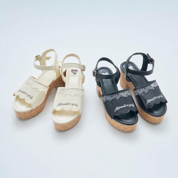 子供服t スカラップ 切替 サンダル 靴 Algy アルジー 女の子 キッズ ジュニア 可愛い おしゃれ かっこいい 22夏 サンダル サイズ 24 Royaldiamondlabradoodles Com