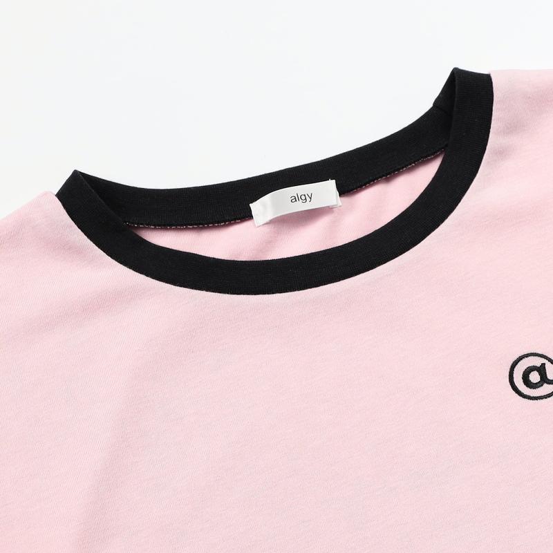 algy 子供服 アルジー フレンチスリーブ ワンポイント シシュウ