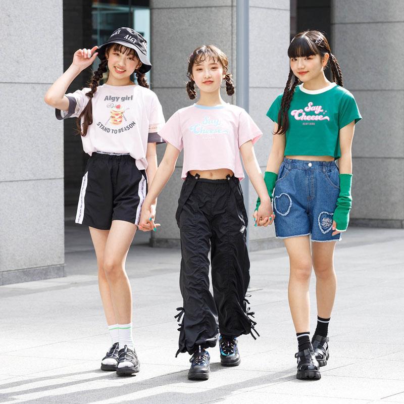 algy（アルジー） 子供服 タンタケ リンガー Tシャツ 吸水速乾 接触冷