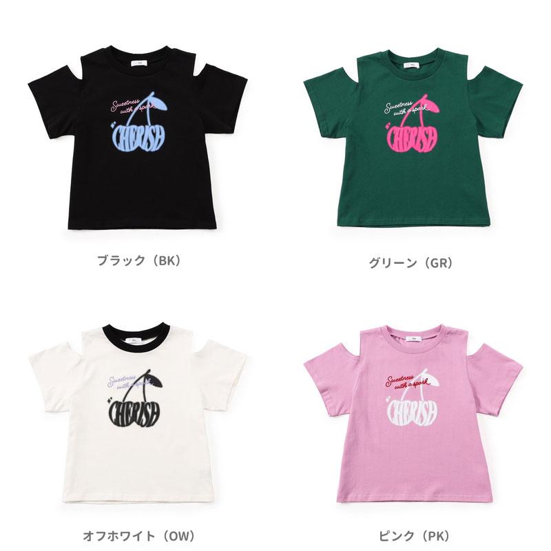 algy（アルジー） セール 子供服 チェリーロゴカラバリ Tシャツ女の子