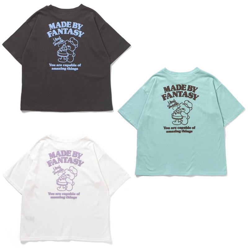 algy（アルジー） セール 子供服 バックベアイラスト Tシャツ女の子