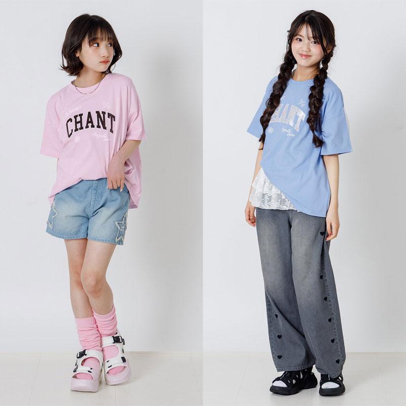 アルジーのお洋服まとめ売り☆ algy（アルジー） セール 子供服 サテンアップリケロゴ BIG Tシャツ