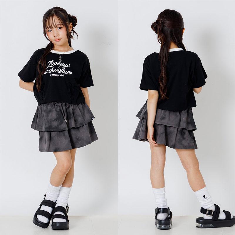 algy（アルジー） セール 子供服 レースアップ 半袖Tシャツ 女の子