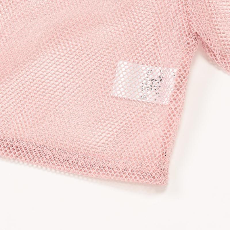 algy（アルジー） 子供服 メッシュ クロップド Tシャツ キッズ 女の子