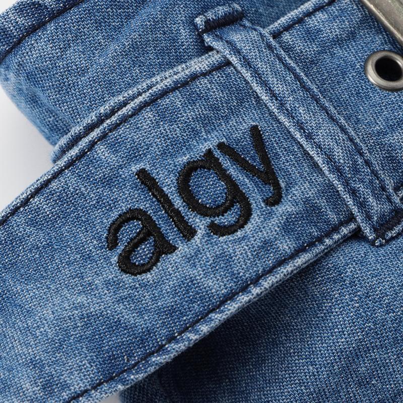 algy（アルジー） セール 子供服 ダブルベルト デニム スカパン 女の子