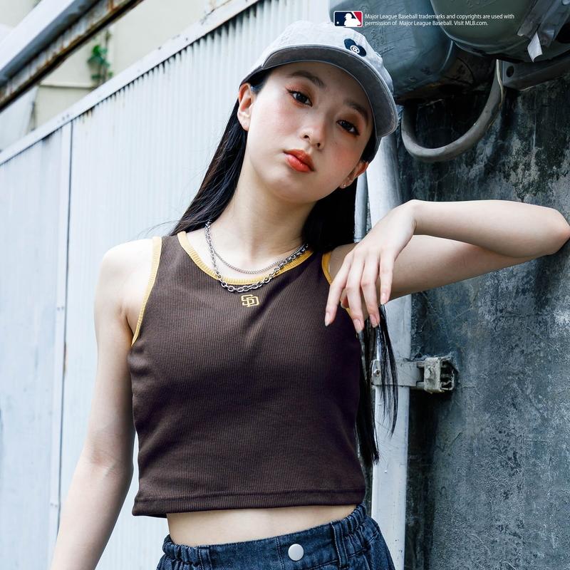 algy（アルジー） タイムセール 子供服 MLB クロップド タンクトップ