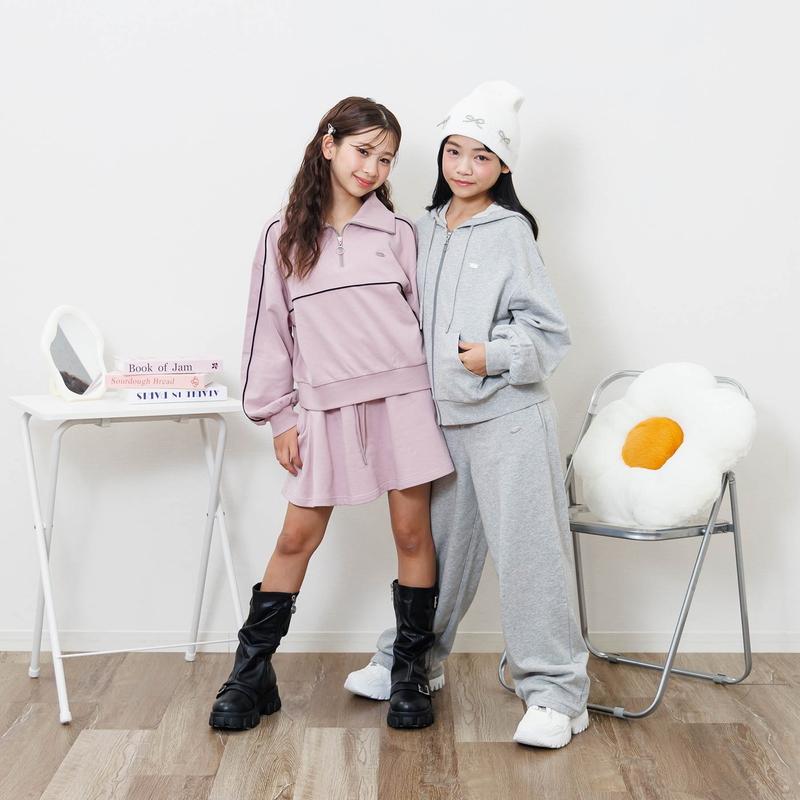 子供服　秋冬服　ジュニア　女の子　小中学生　まとめ売り algy（アルジー） タイムセール 子供服t algy 裏毛 ジップアップ