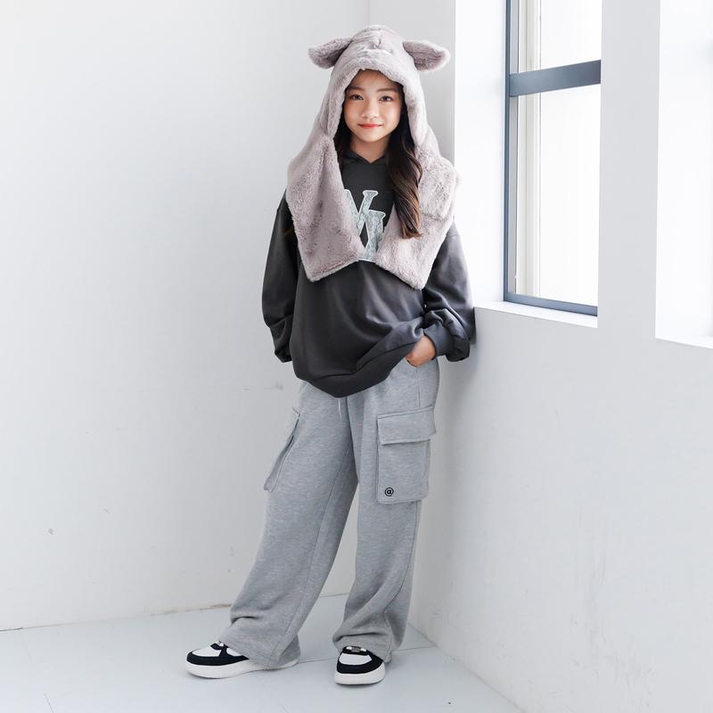 algy（アルジー） セール 子供服t algy レースロゴ BIG フーディ
