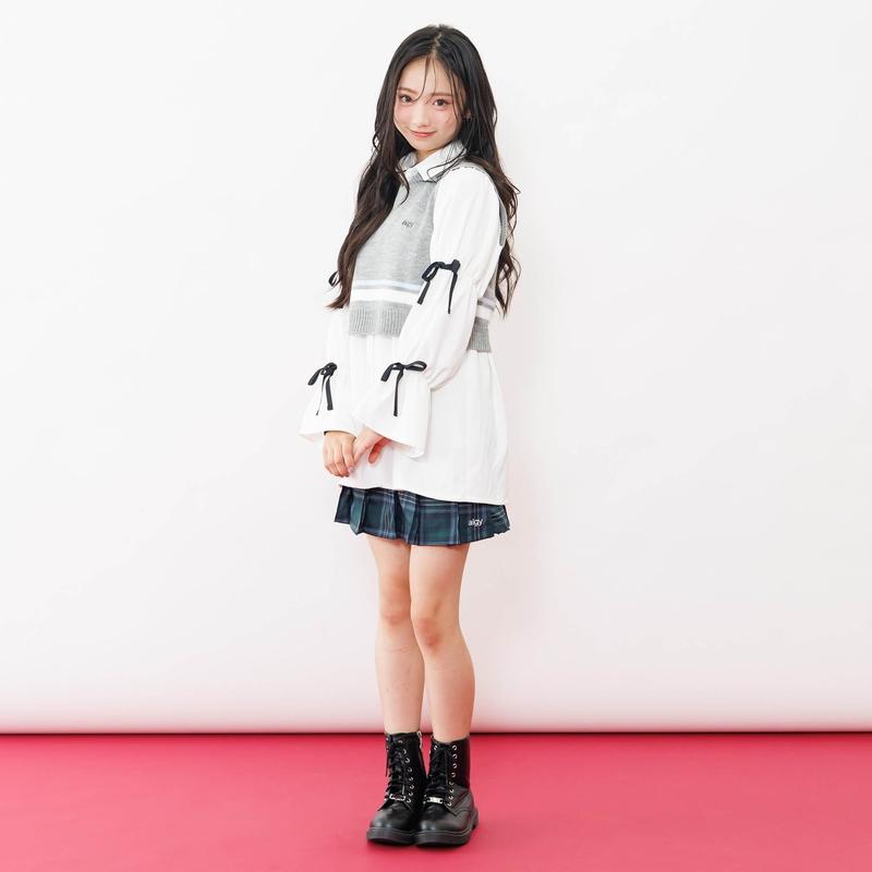 algy（アルジー） タイムセール 子供服 エコファー フラップ プリーツ