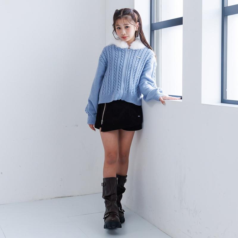 タイムセール 子供服 algy アルジー アシメ ラップ キュロット キッズ
