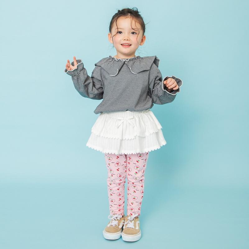 最終値下 プリーツブリーズ　柄パンツ BREEZE（ブリーズ） 子供服 DAISUKI総柄 パンツ 長ズボン ロングパンツ