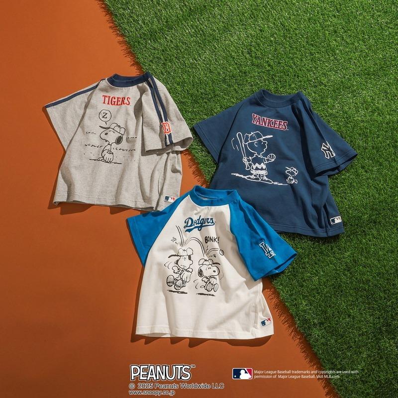 BREEZE（ブリーズ） 子供服 MLB×PEANUTS 半袖 Tシャツ キッズ 女の子