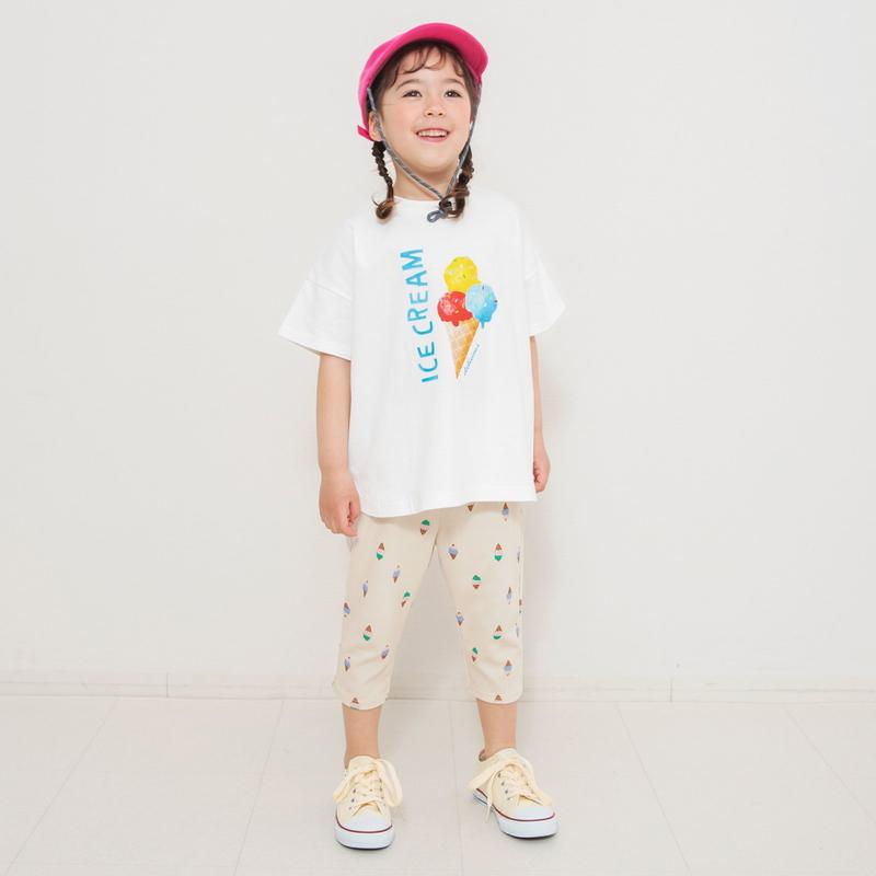 BREEZE（ブリーズ） 子供服 DAISUKI総柄パンツ ライト 7分丈 男の子