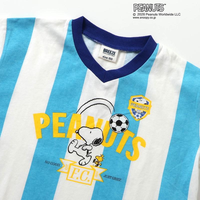 BREEZE（ブリーズ） セール 子供服 PEANUTS サッカーユニフォーム風 T