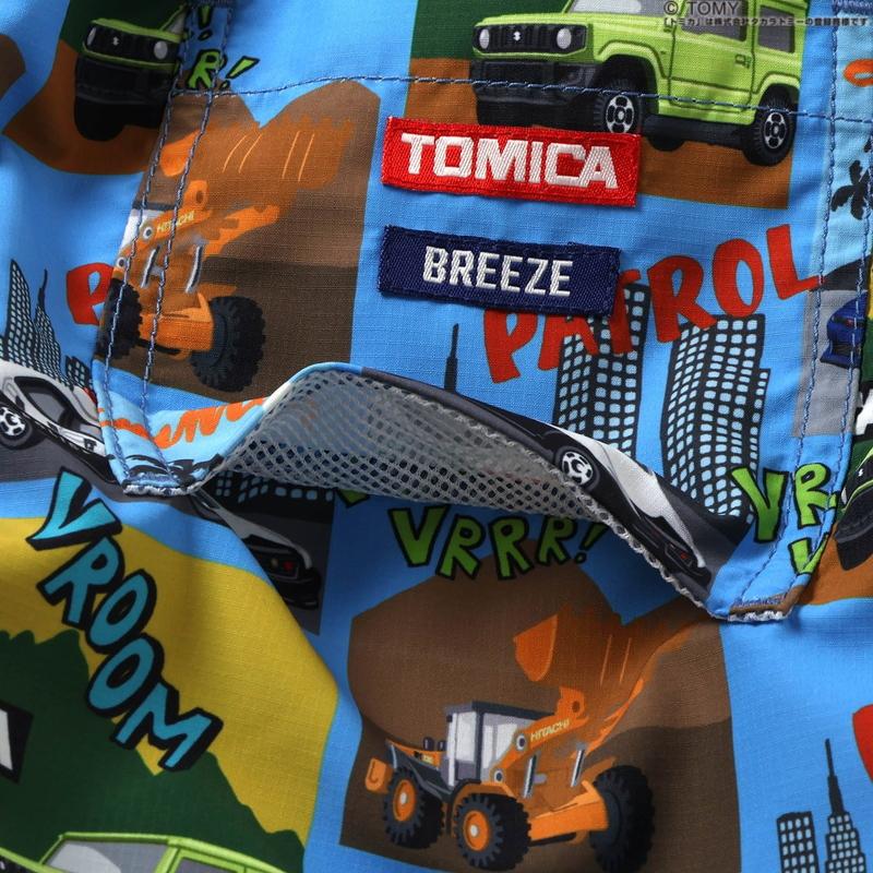 BREEZE（ブリーズ） 子供服 TOMICA×BREEZE 水陸両用 パンツ 4分丈 UV