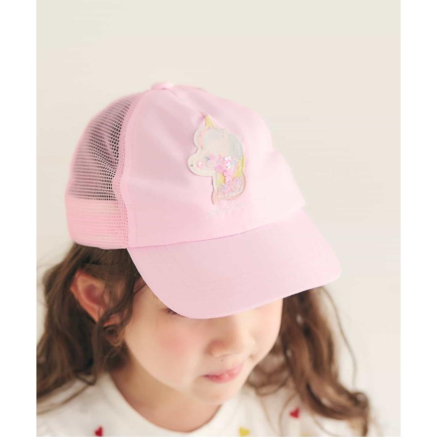 Ampersand（アンパサンド） 子供服 女の子 メッシュ キャップ 接触冷感
