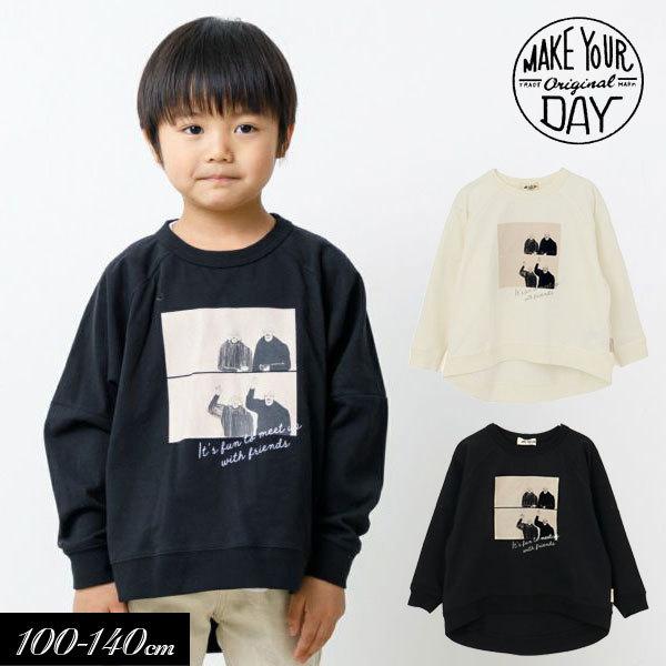 子供服 2人 イラスト 長袖 Tシャツ Make Your Day メイクユアデイ 男の子 女の子 Tシャツ ジュニア 22春 M ミッキーキッズ 通販 Yahoo ショッピング