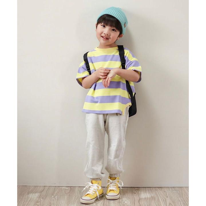 MAKE YOUR DAY 子供服 太ボーダー 半袖 Tシャツ 男の子 女の子