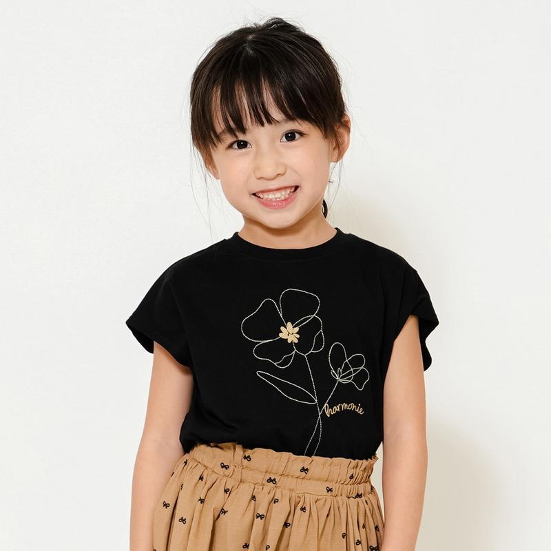 RIO（リオ） 子供服 フレンチ おはな Tシャツ キッズ 女の子 おしゃれ