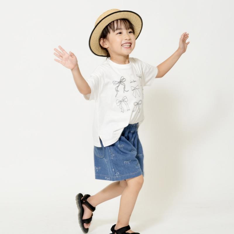 RIO（リオ） 子供服 キラキララメプリント Tシャツ キッズ 女の子