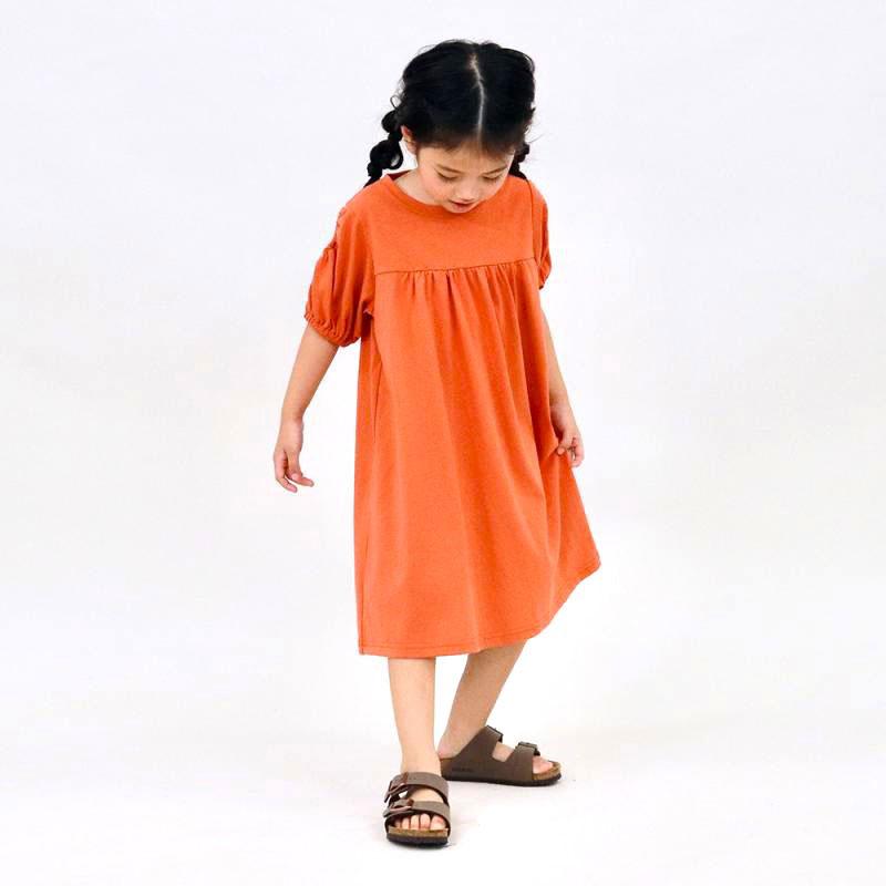 RIO（リオ） 子供服 オープンショルダー ギャザー ワンピース キッズ