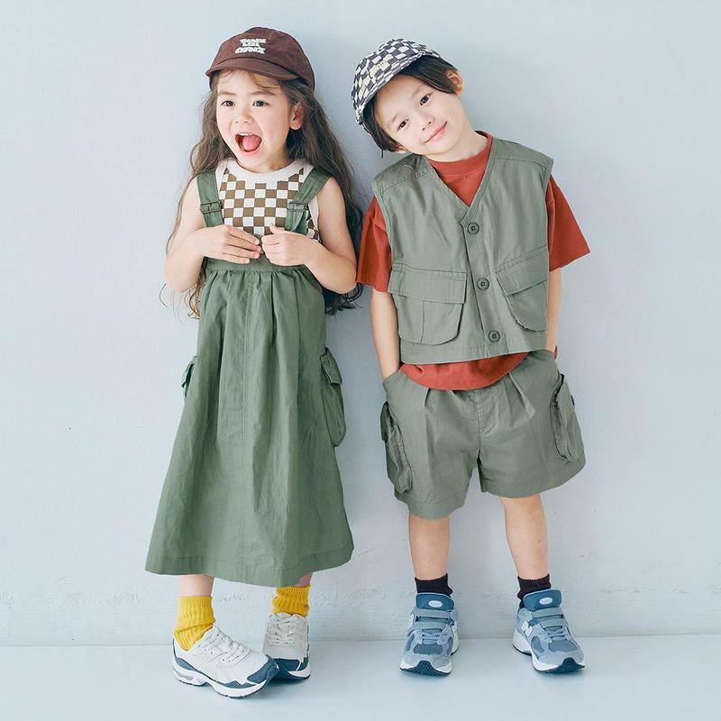 p.premier（ピードットプルミエ） 子供服 BIGポケット ジャンスカ