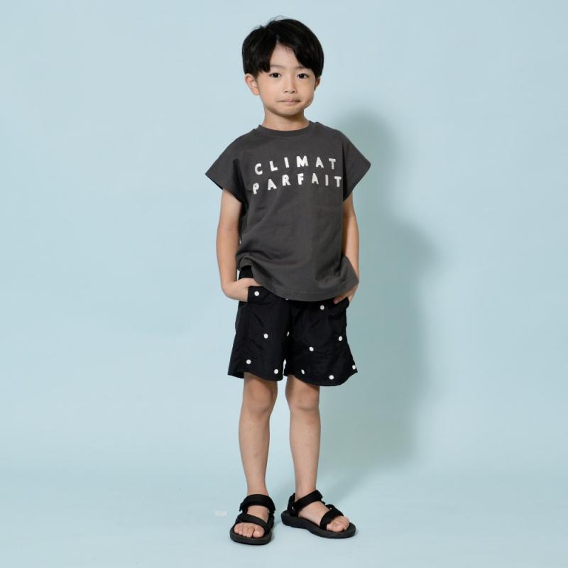 RIO（リオ） 子供服 刺繍総柄 ナイロン ハーフ パンツ キッズ 女の子