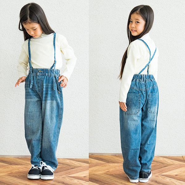 RIO 子供服 サスペンダー付き スラウチー パンツ リオ キッズ 女の子 