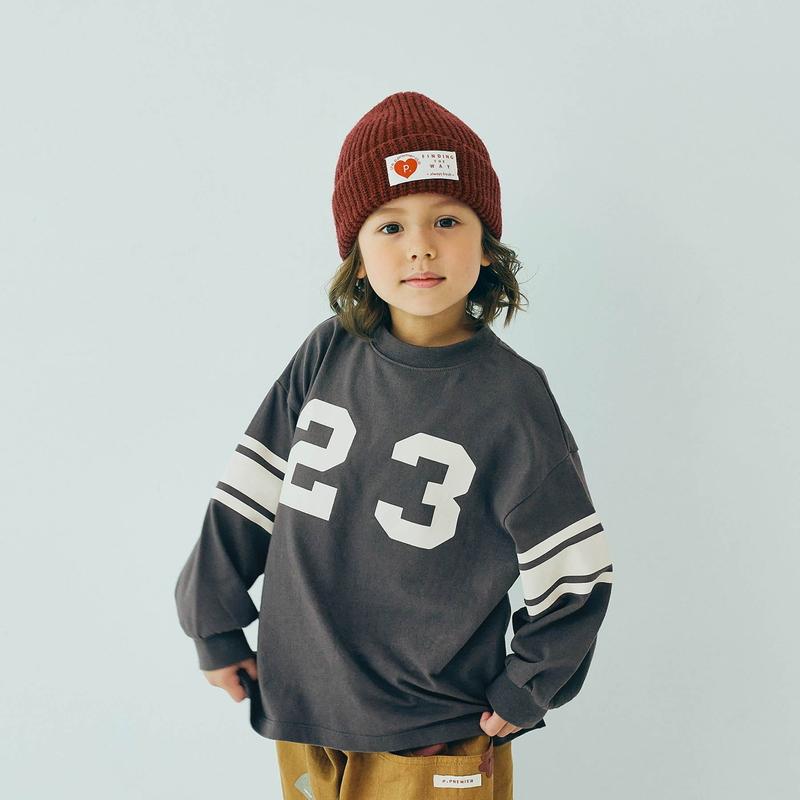 子供服 p.premier ピードットプルミエ イロチ買いしたい ナンバリングとロゴの 長袖 Tシャツ  ベビー シンプル かわいい カジュアル 2025秋冬 | p.premier | 09