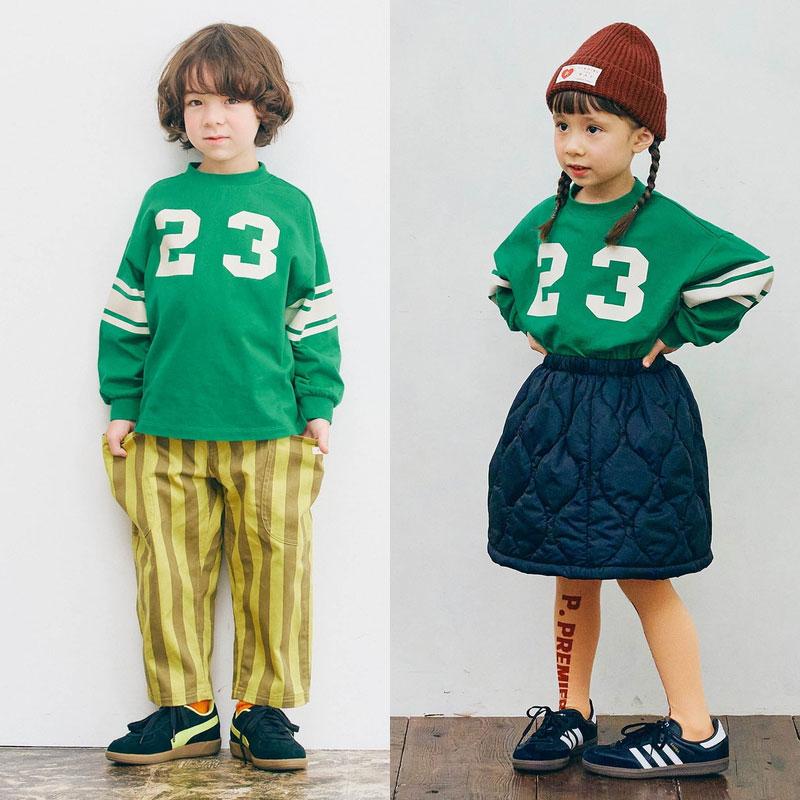 子供服 p.premier ピードットプルミエ イロチ買いしたい ナンバリングとロゴの 長袖 Tシャツ  ベビー シンプル かわいい カジュアル 2025秋冬 | p.premier | 11