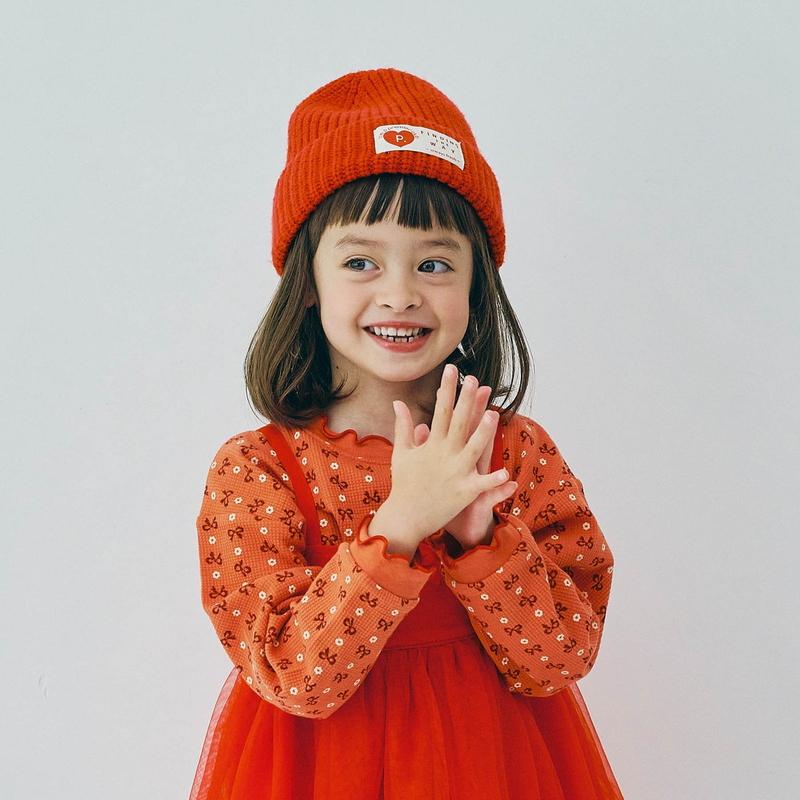 子供服 p.premier ピードットプルミエ イロチ買いしたい 総柄ワッフル 長袖 Tシャツ キッズ  ベビー シンプル かわいい  2025秋冬 | p.premier | 15