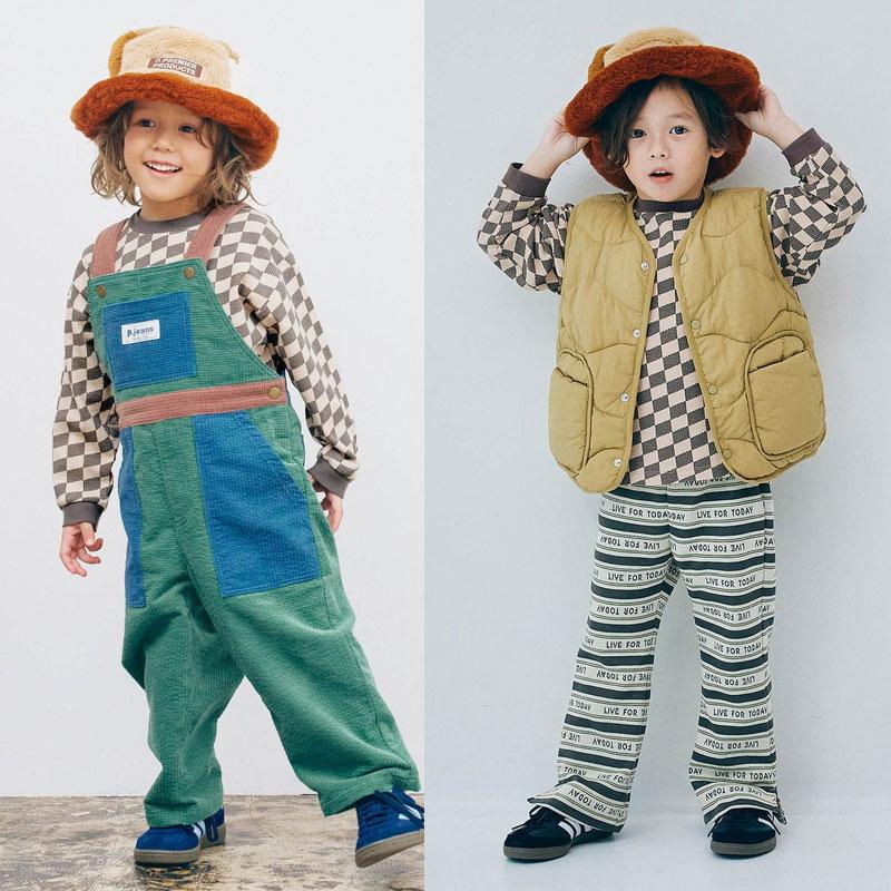 子供服 p.premier ピードットプルミエ イロチ買いしたい 総柄ワッフル 長袖 Tシャツ キッズ  ベビー シンプル かわいい  2025秋冬 | p.premier | 16