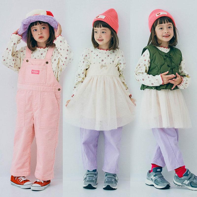 子供服 p.premier ピードットプルミエ イロチ買いしたい 総柄ワッフル 長袖 Tシャツ キッズ  ベビー シンプル かわいい  2025秋冬 | p.premier | 17
