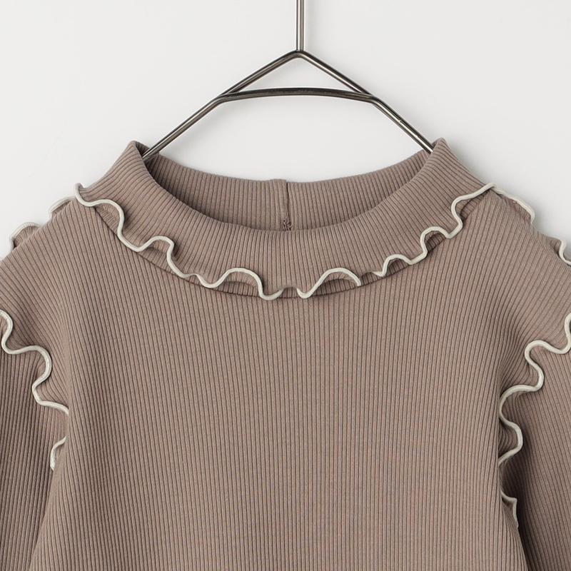 セール 子供服t p.premier ピードットプルミエ 花柄 ジャガード ビスチェ リブ トップス セット ベビー 長袖 Tシャツ シンプル かわいい 2025秋 | p.premier | 18