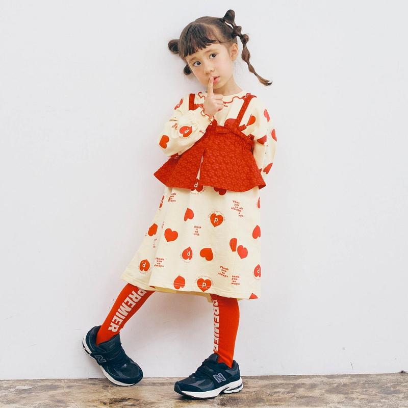 セール 子供服t p.premier ピードットプルミエ 花柄 ジャガード ビスチェ リブ トップス セット ベビー 長袖 Tシャツ シンプル かわいい 2025秋 | p.premier | 12
