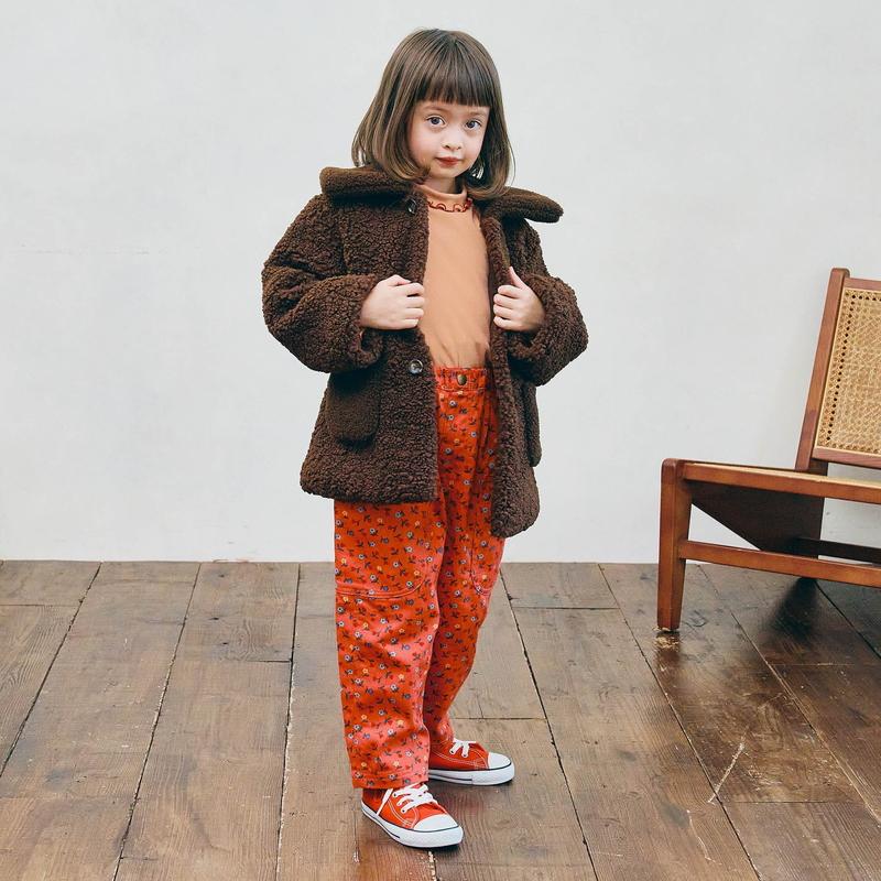 セール 子供服t p.premier ピードットプルミエ 花柄 ジャガード ビスチェ リブ トップス セット ベビー 長袖 Tシャツ シンプル かわいい 2025秋 | p.premier | 13