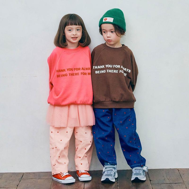 子供服st ロゴ トレーナー p.premier ピードットプルミエ 家族お揃いで