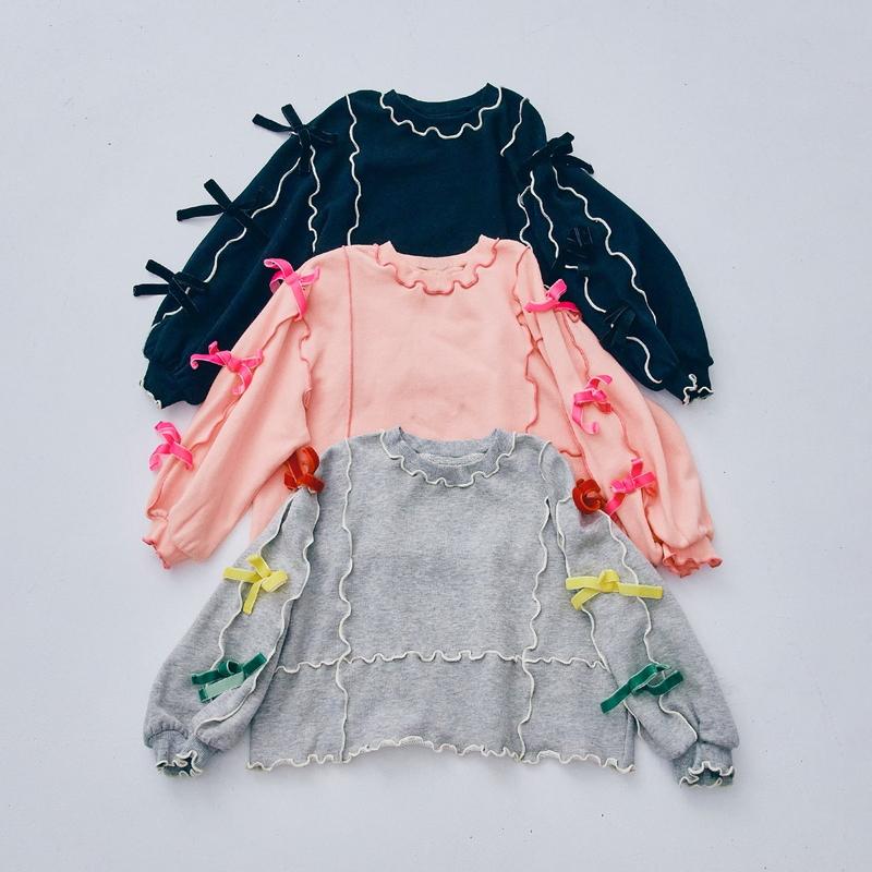 子供服t p.premier ピードットプルミエ メニィメロウ＆リボン トレーナー 女の子 キッズ 切替 リボン 裏毛 かわいい 2025秋冬 |  | 18