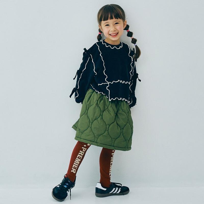 子供服t p.premier ピードットプルミエ メニィメロウ＆リボン トレーナー 女の子 キッズ 切替 リボン 裏毛 かわいい 2025秋冬 |  | 05