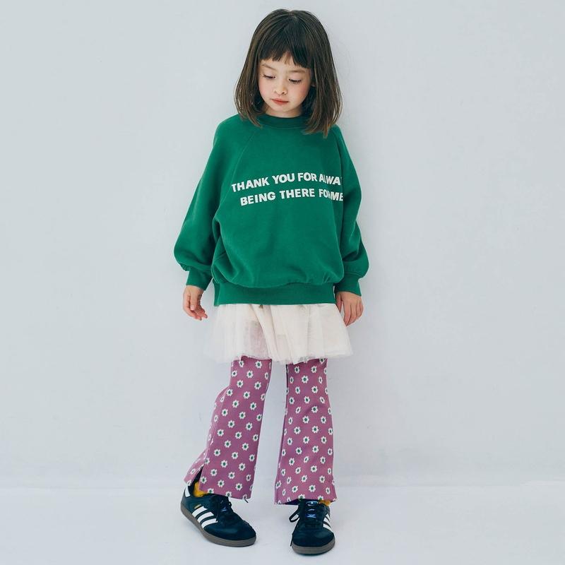 クーポンで最大２０％OFF セール 子供服 p.premier ピードットプルミエ 総柄 ジャガード 裾スリット フレアパンツ キッズ ベビー パンツ  秋物 新作  2025秋冬 | p.premier | 12