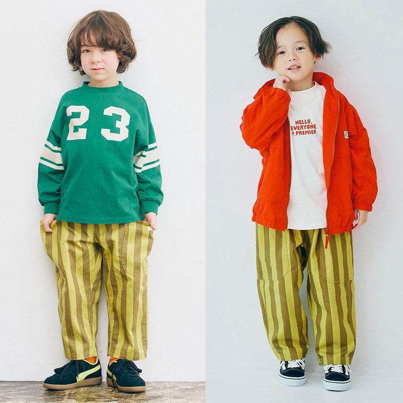 セール 子供服t p.premier ピードットプルミエ 総柄 ツイル ワイド パンツ キッズ ベビー 男の子 女の子 シンプル かわいい 2025秋冬 | p.premier | 18