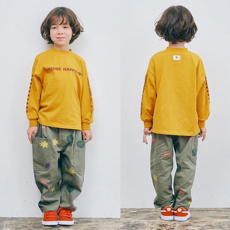 セール 子供服t p.premier ピードットプルミエ 総柄 ツイル ワイド パンツ キッズ ベビー 男の子 女の子 シンプル かわいい 2025秋冬 | p.premier | 10