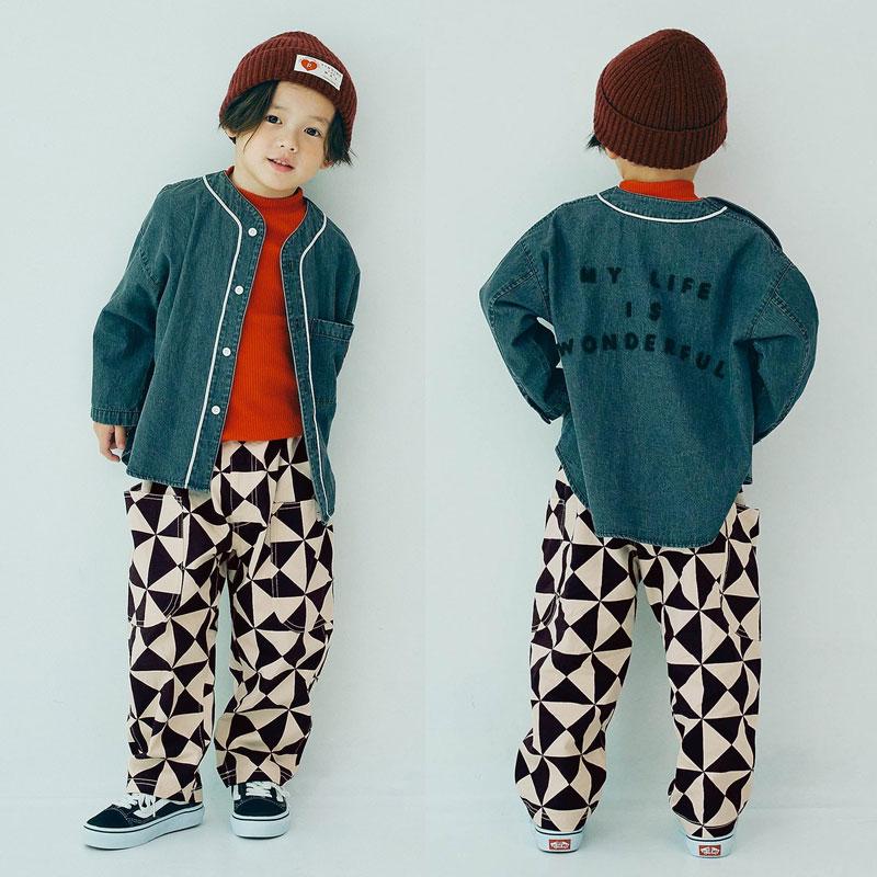 セール 子供服t p.premier ピードットプルミエ 総柄 ツイル ワイド パンツ キッズ ベビー 男の子 女の子 シンプル かわいい 2025秋冬 | p.premier | 11