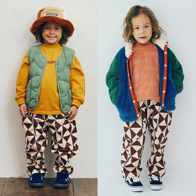 セール 子供服t p.premier ピードットプルミエ 総柄 ツイル ワイド パンツ キッズ ベビー 男の子 女の子 シンプル かわいい 2025秋冬 | p.premier | 12