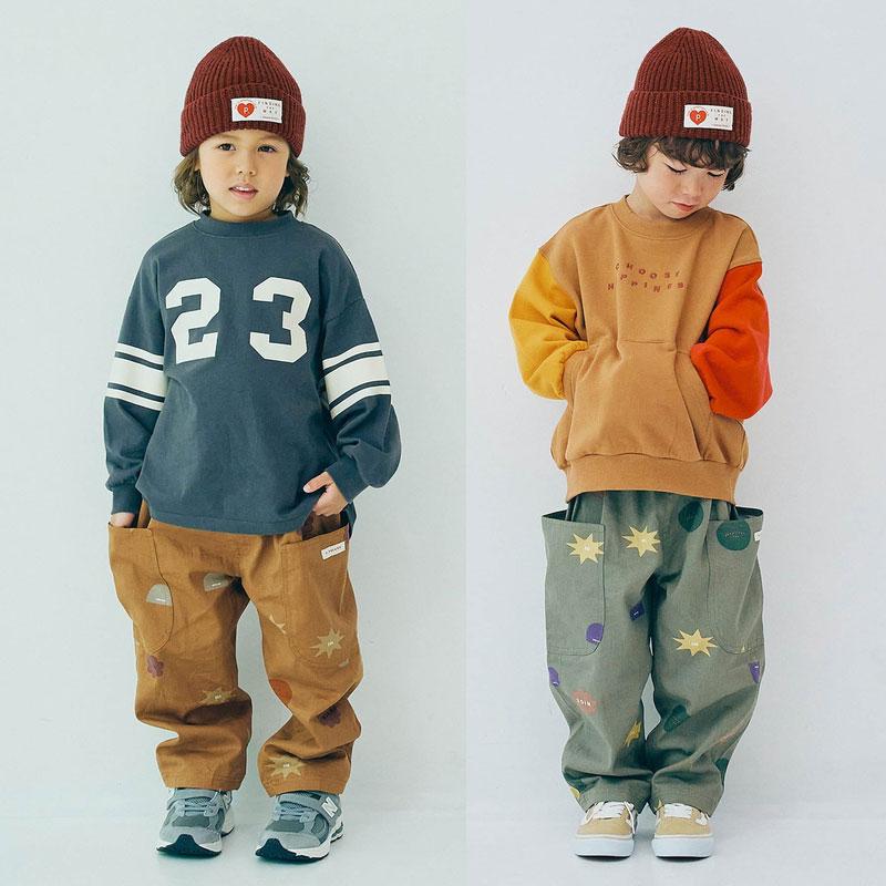 セール 子供服t p.premier ピードットプルミエ 総柄 ツイル ワイド パンツ キッズ ベビー 男の子 女の子 シンプル かわいい 2025秋冬 | p.premier | 13