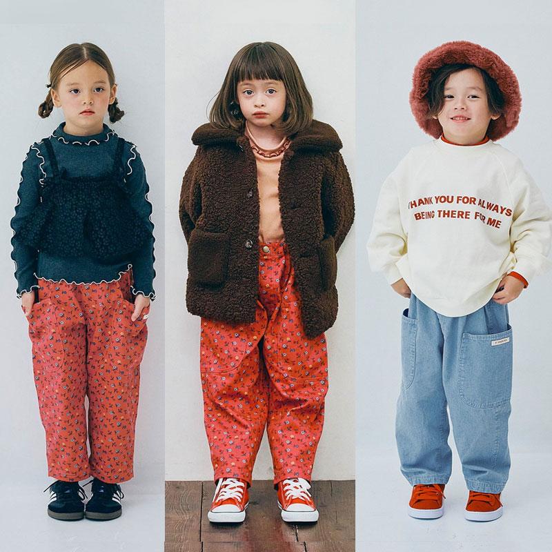 セール 子供服t p.premier ピードットプルミエ 総柄 ツイル ワイド パンツ キッズ ベビー 男の子 女の子 シンプル かわいい 2025秋冬 | p.premier | 15