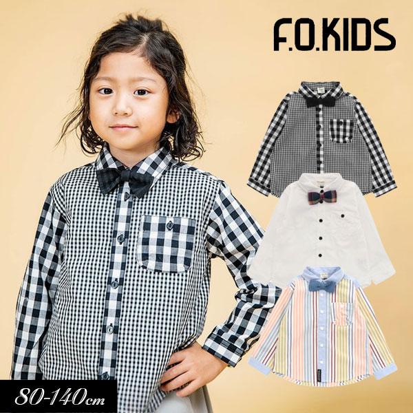 F.O.KIDS（エフオーキッズ） 子供服 蝶ネクタイ付き シャツ キッズ