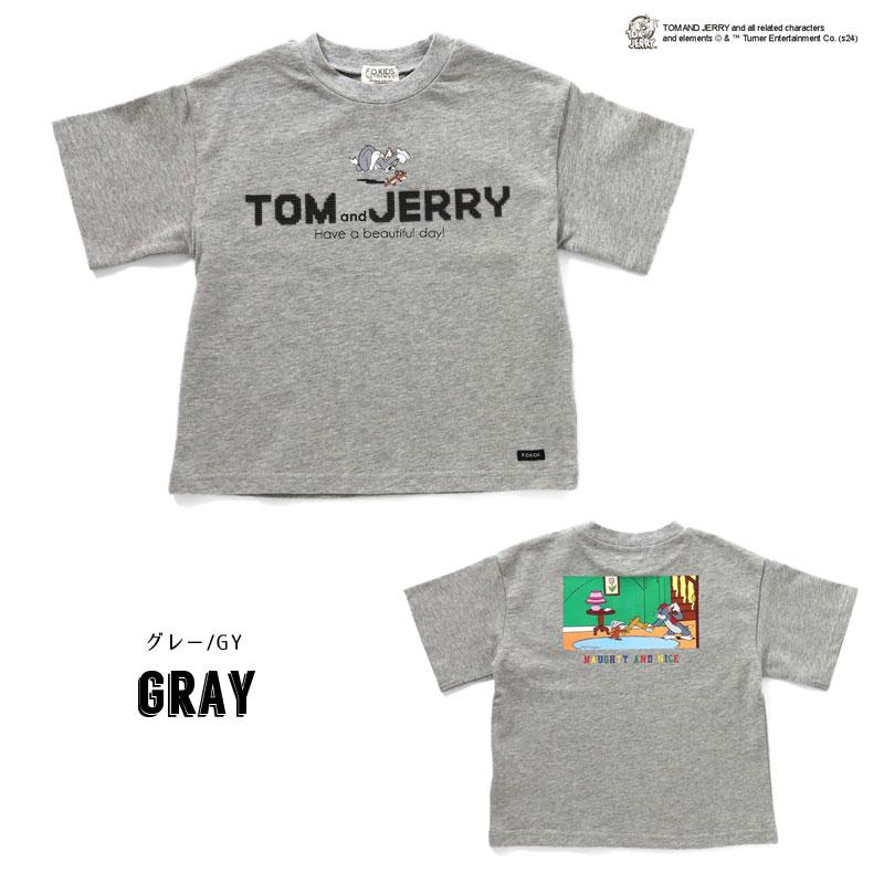 子供服 F.O.KIDS エフオーキッズ トムとジェリーコラボ　ブロックロゴ Tシャツ キッズ 女の子 男の子   ジュニア Tシャツ 2024夏｜mickykids｜08