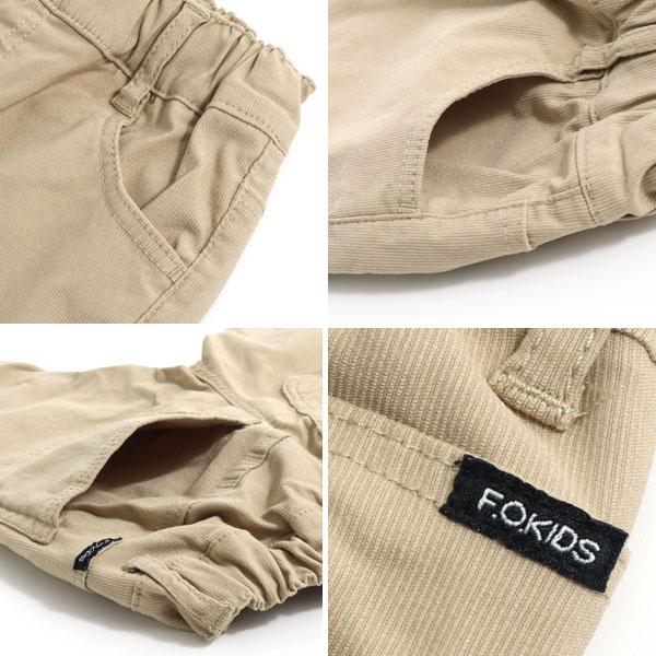 F.O.KIDS 子供服 エフオーキッズ ピケ BIG ポケット パンツ 10分丈 