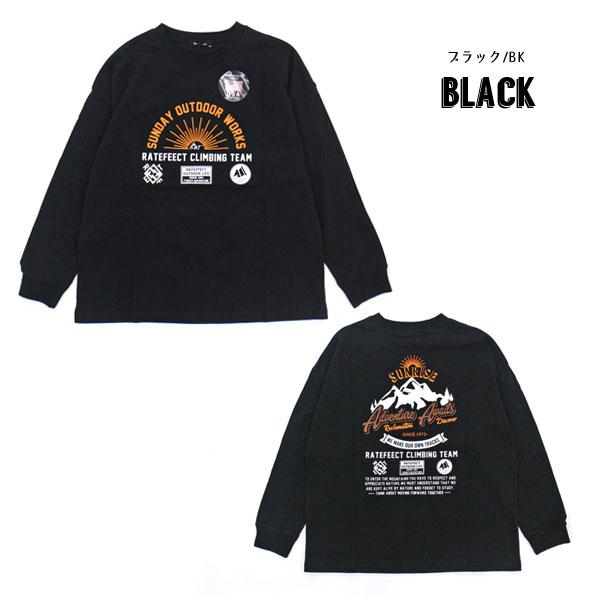 子供服 RAT EFFECT OUTDOOR WORKS ロング Tシャツ キッズ 男の子 ジュニア 小学生 中学生 2024春｜mickykids｜05